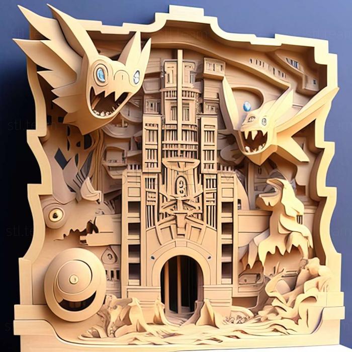 3D model The Tower of Terror Capture at the Pokmon Tower (STL)